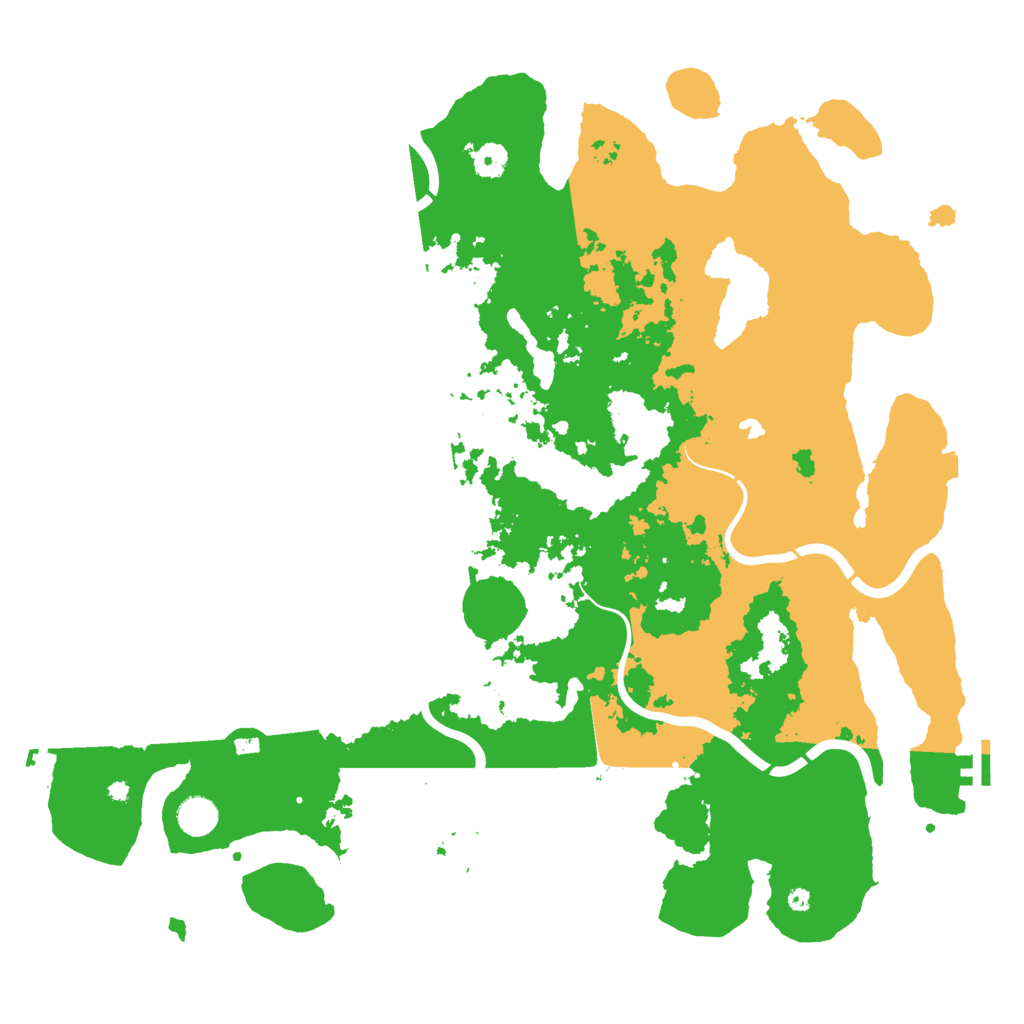 Biome Rust Map: Procedural Map, Size: 4500, Seed: 42426977