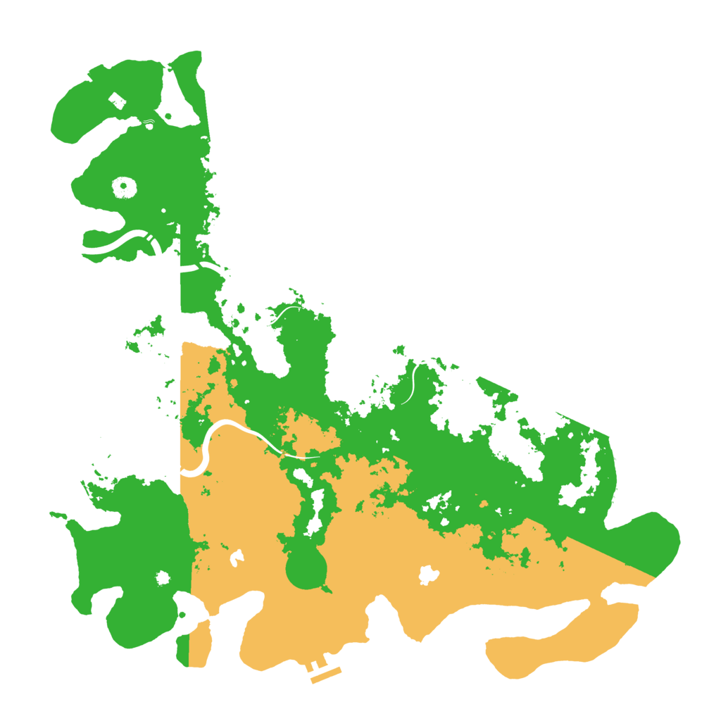 Biome Rust Map: Procedural Map, Size: 4600, Seed: 257259192