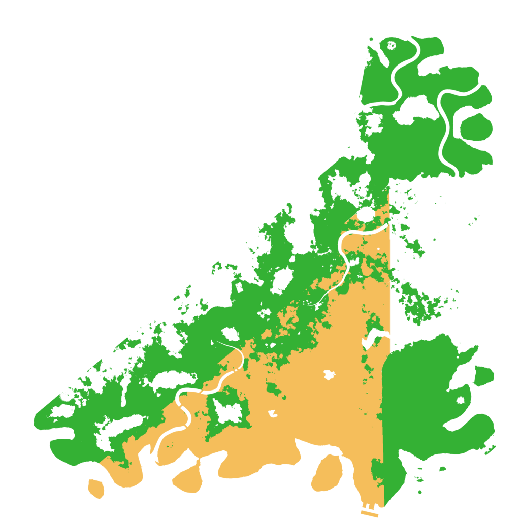 Biome Rust Map: Procedural Map, Size: 6000, Seed: 1545348997