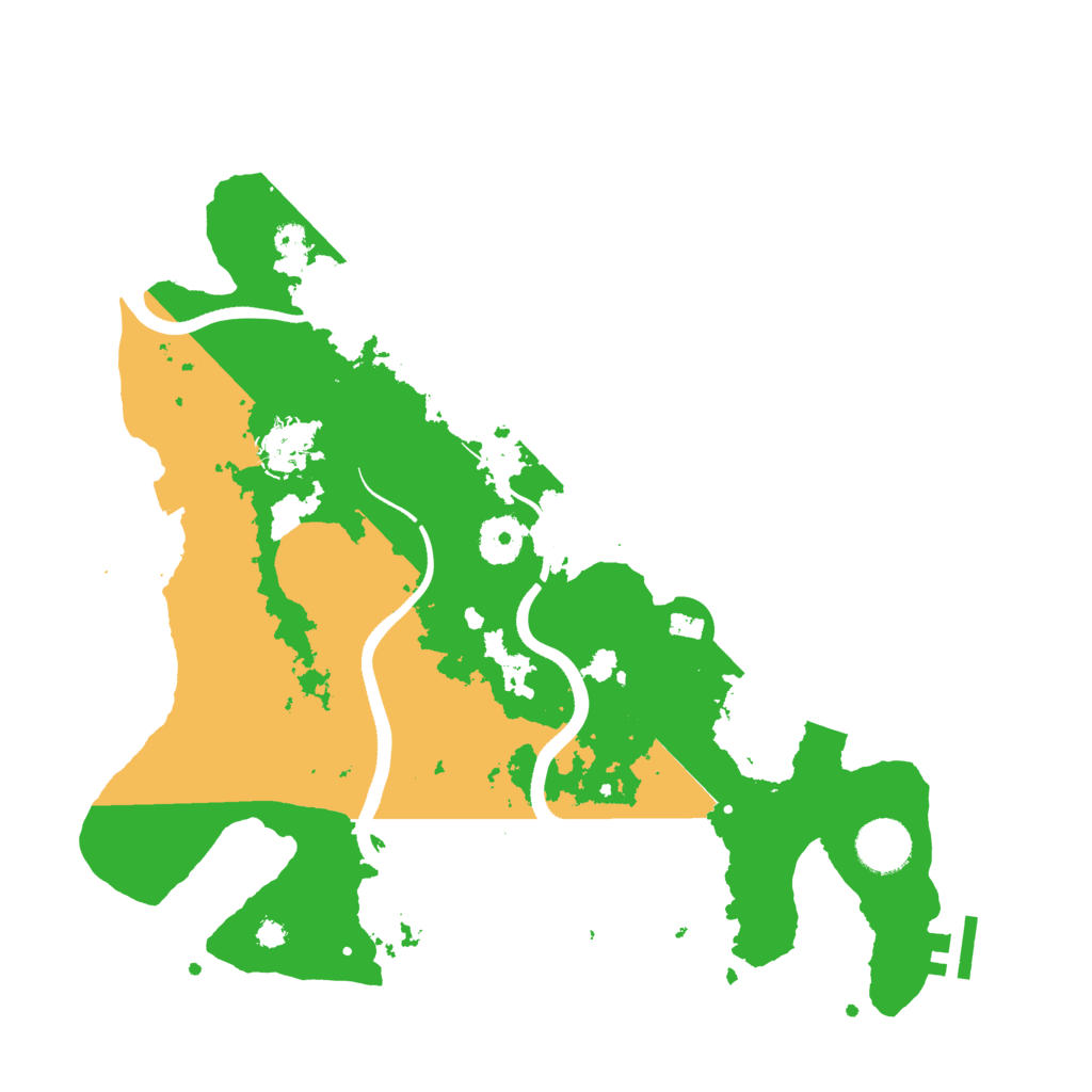 Biome Rust Map: Procedural Map, Size: 3500, Seed: 343548451