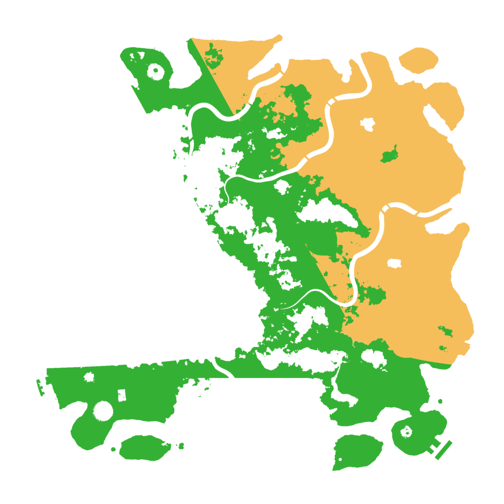 Biome Rust Map: Procedural Map, Size: 4500, Seed: 32569983
