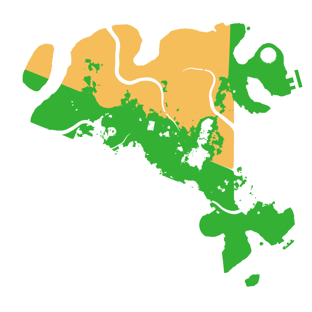 Biome Rust Map: Procedural Map, Size: 3500, Seed: 718312082