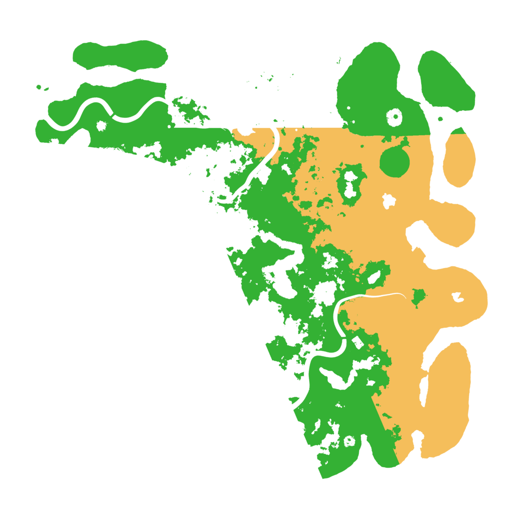 Biome Rust Map: Procedural Map, Size: 4500, Seed: 1999216010