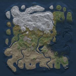 Thumbnail Rust Map: Procedural Map, Size: 4250, Seed: 1913023035, 16 Monuments