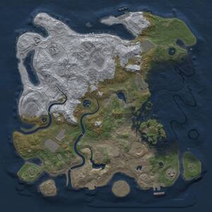 Thumbnail Rust Map: Procedural Map, Size: 4000, Seed: 25328, 16 Monuments