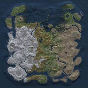 Thumbnail Rust Map: Procedural Map, Size: 4250, Seed: 997040695, 15 Monuments