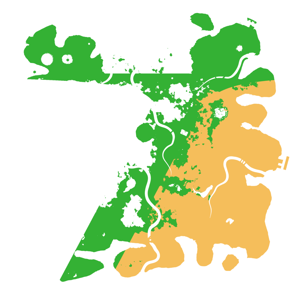Biome Rust Map: Procedural Map, Size: 4350, Seed: 350688393