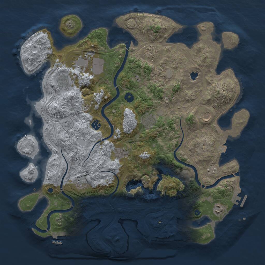 Rust Map: Procedural Map, Size: 4250, Seed: 1731364176, 16 Monuments
