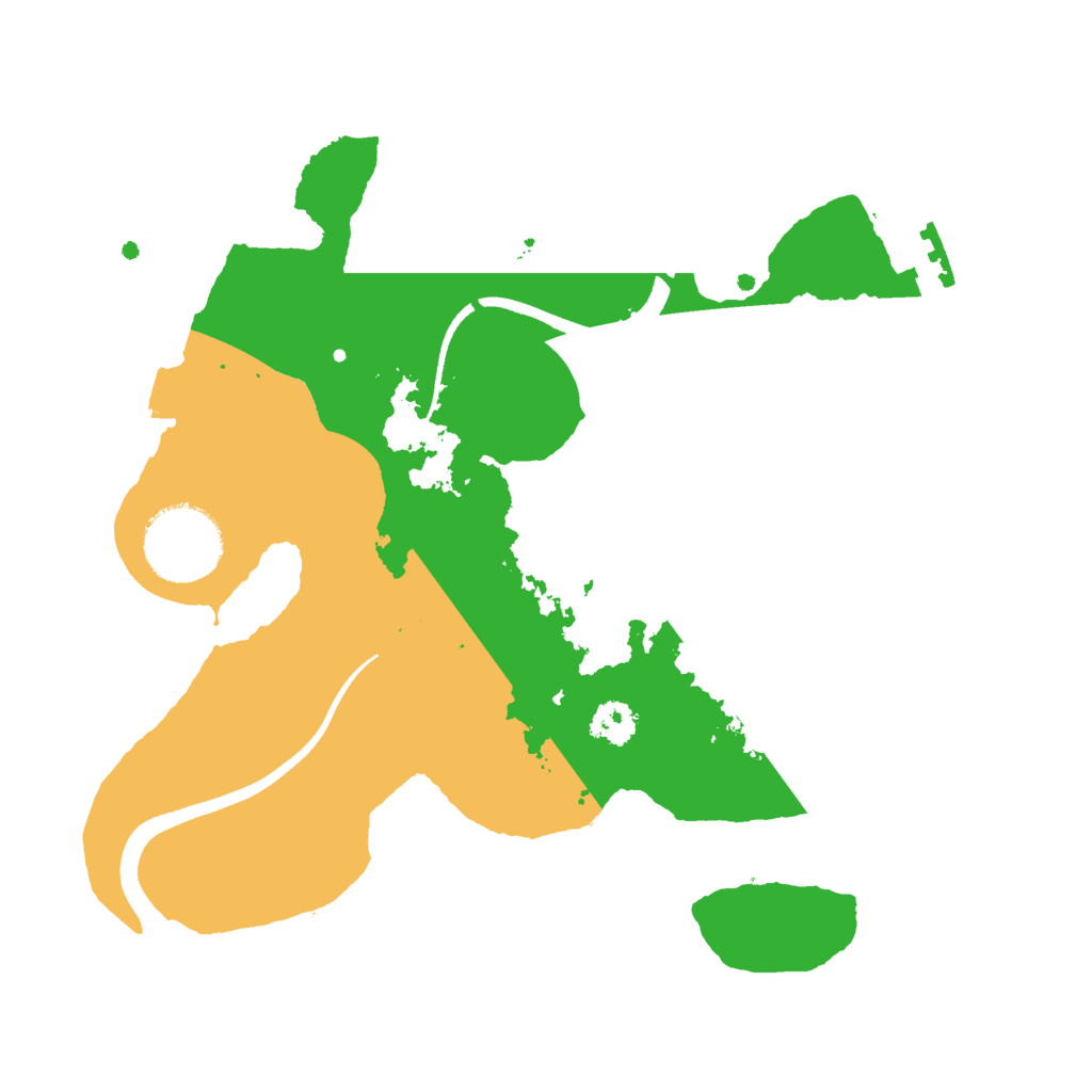 Biome Rust Map: Procedural Map, Size: 2500, Seed: 991