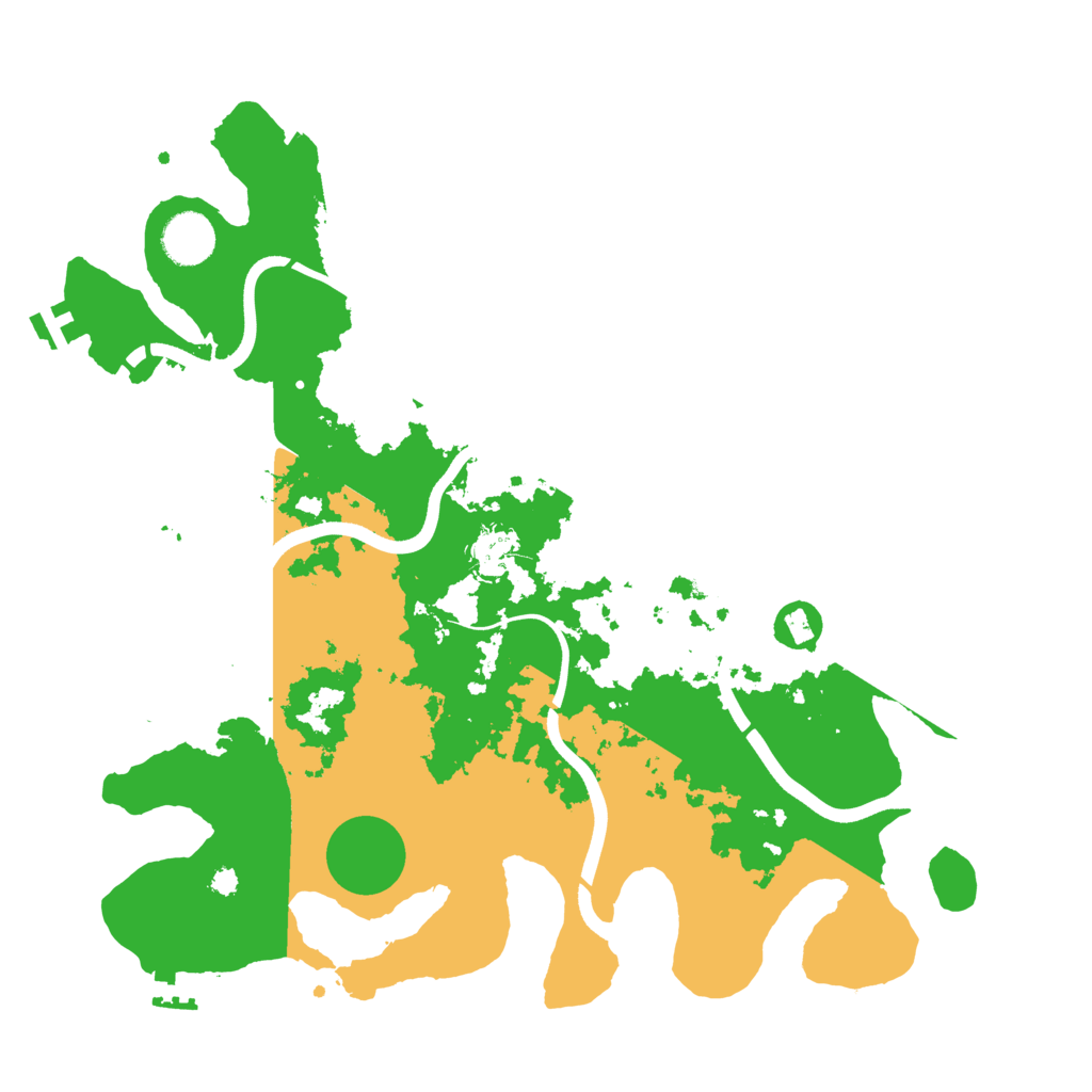 Biome Rust Map: Procedural Map, Size: 3650, Seed: 34559528
