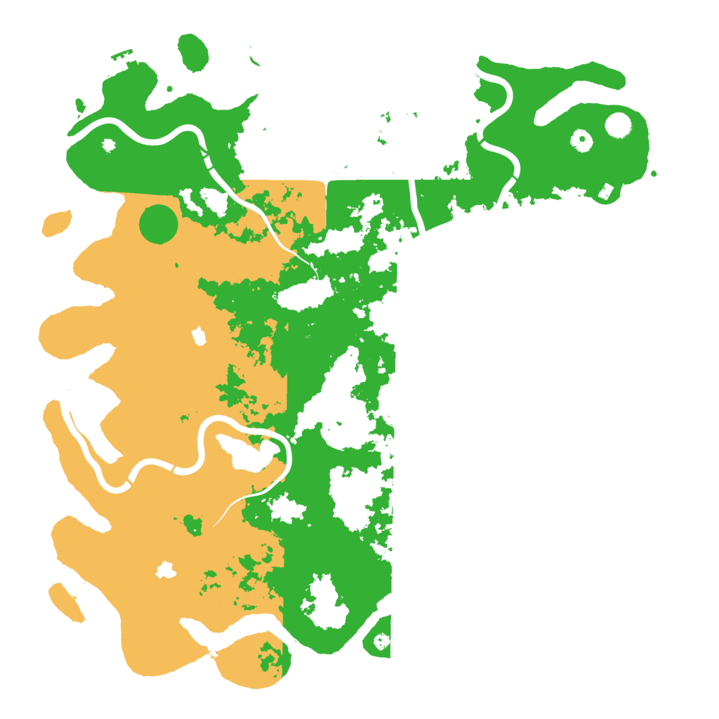 Biome Rust Map: Procedural Map, Size: 4900, Seed: 31972