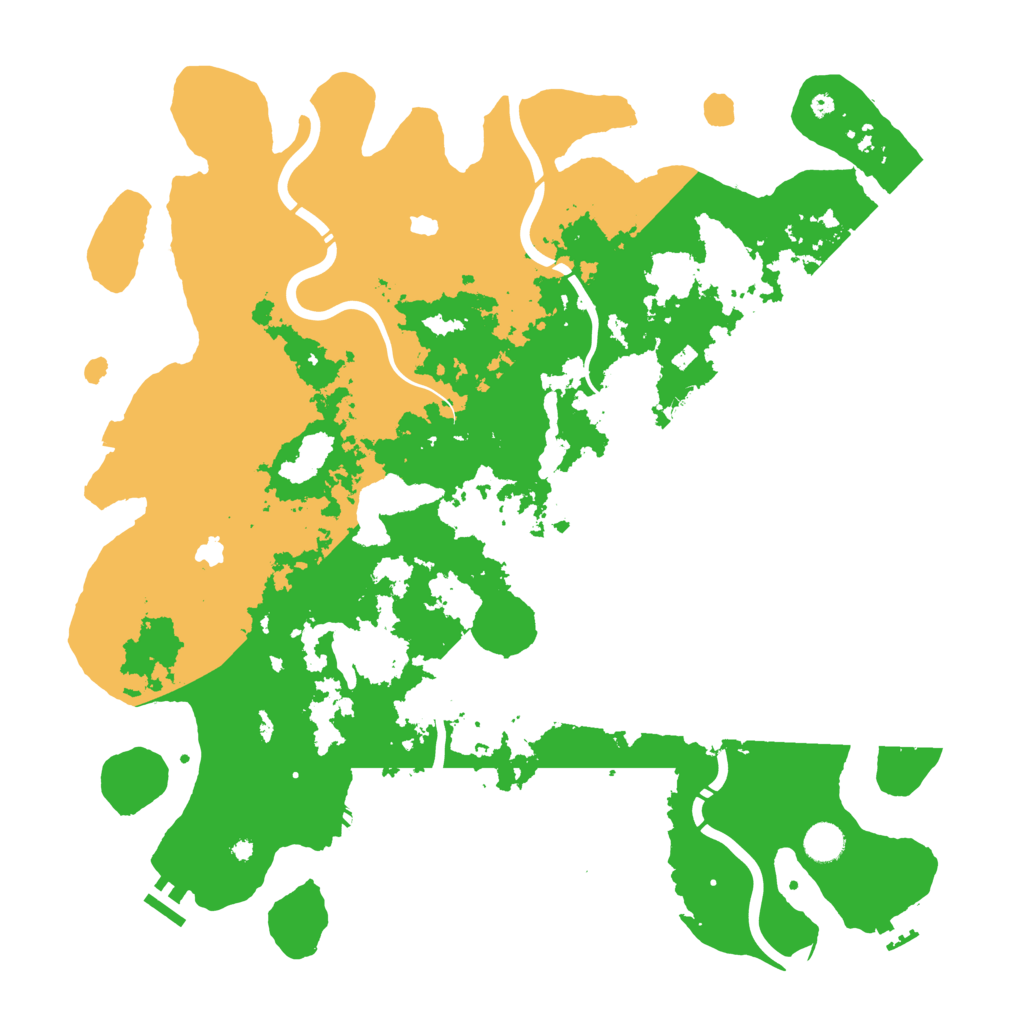 Biome Rust Map: Procedural Map, Size: 4500, Seed: 348927733