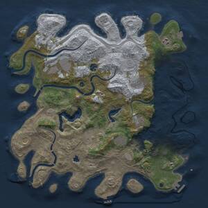 Thumbnail Rust Map: Procedural Map, Size: 4250, Seed: 1235455289, 15 Monuments