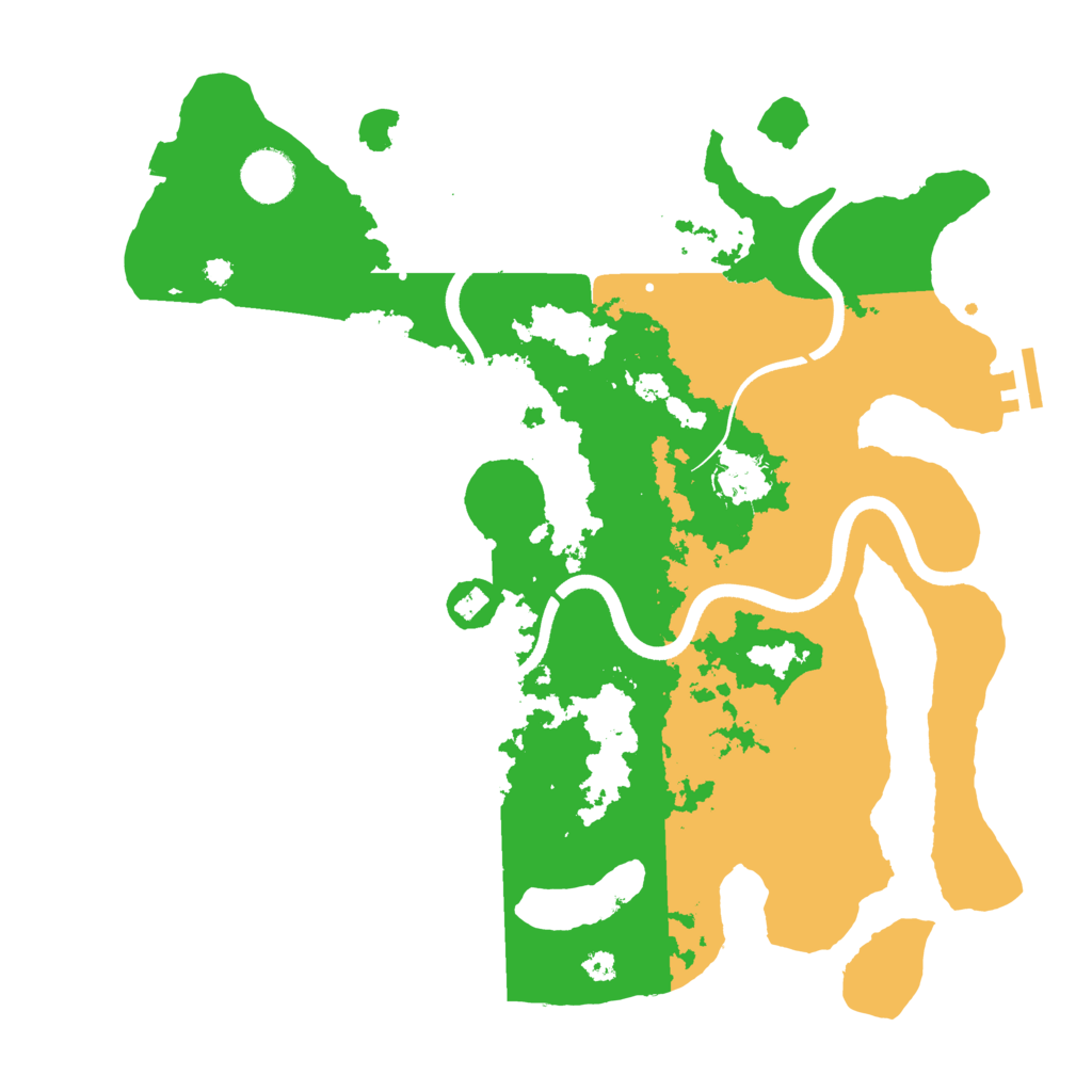 Biome Rust Map: Procedural Map, Size: 3650, Seed: 7186935