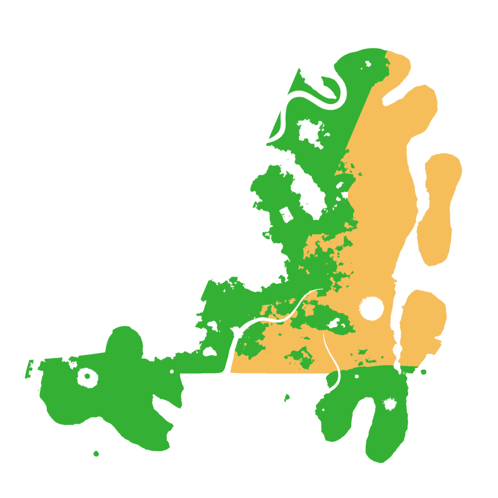 Biome Rust Map: Procedural Map, Size: 3650, Seed: 98619733