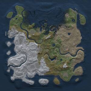Thumbnail Rust Map: Procedural Map, Size: 4250, Seed: 93605832, 16 Monuments