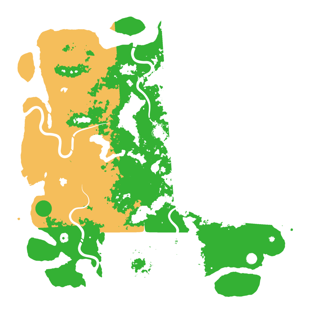 Biome Rust Map: Procedural Map, Size: 5000, Seed: 2025100520