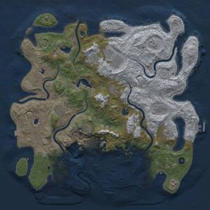 Thumbnail Rust Map: Procedural Map, Size: 4500, Seed: 575661451, 16 Monuments