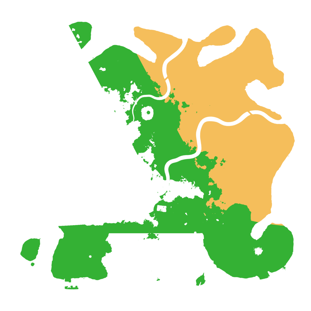 Biome Rust Map: Procedural Map, Size: 3500, Seed: 1399312993
