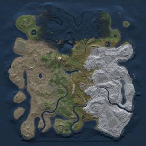 Thumbnail Rust Map: Procedural Map, Size: 4096, Seed: 975562892, 16 Monuments