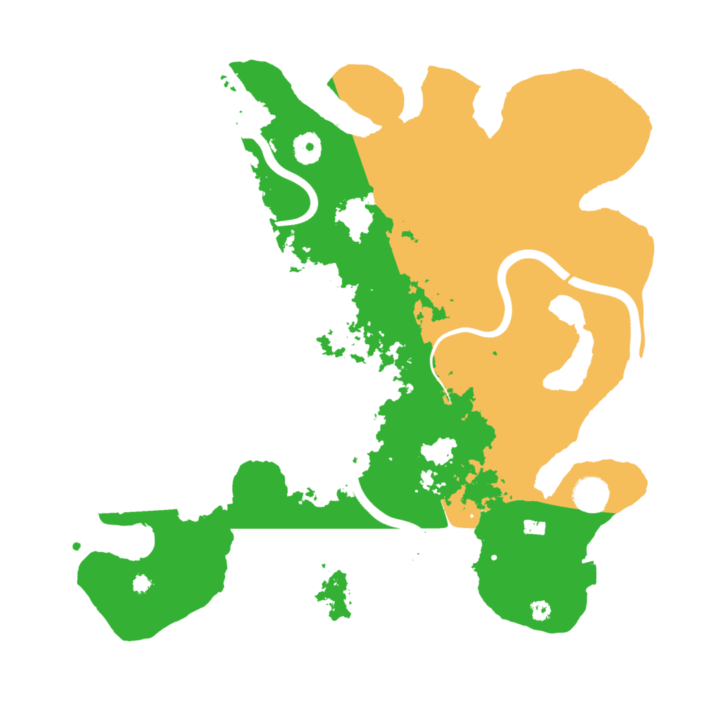 Biome Rust Map: Procedural Map, Size: 3500, Seed: 2070427008