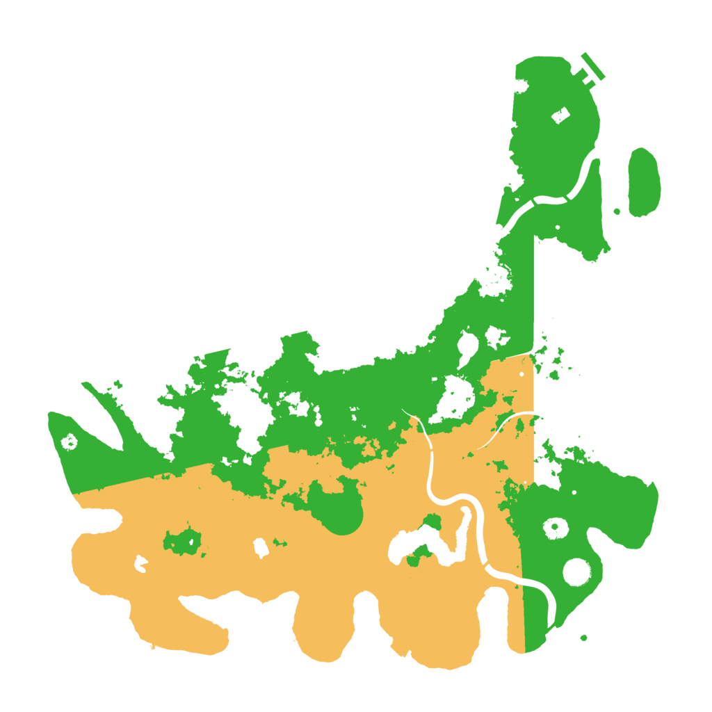 Biome Rust Map: Procedural Map, Size: 4500, Seed: 665943472
