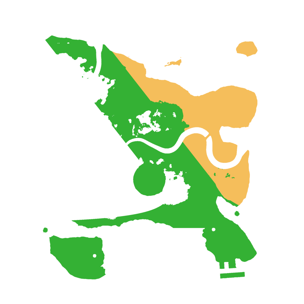 Biome Rust Map: Procedural Map, Size: 2500, Seed: 268015974