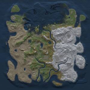 Thumbnail Rust Map: Procedural Map, Size: 4500, Seed: 2047891317, 17 Monuments