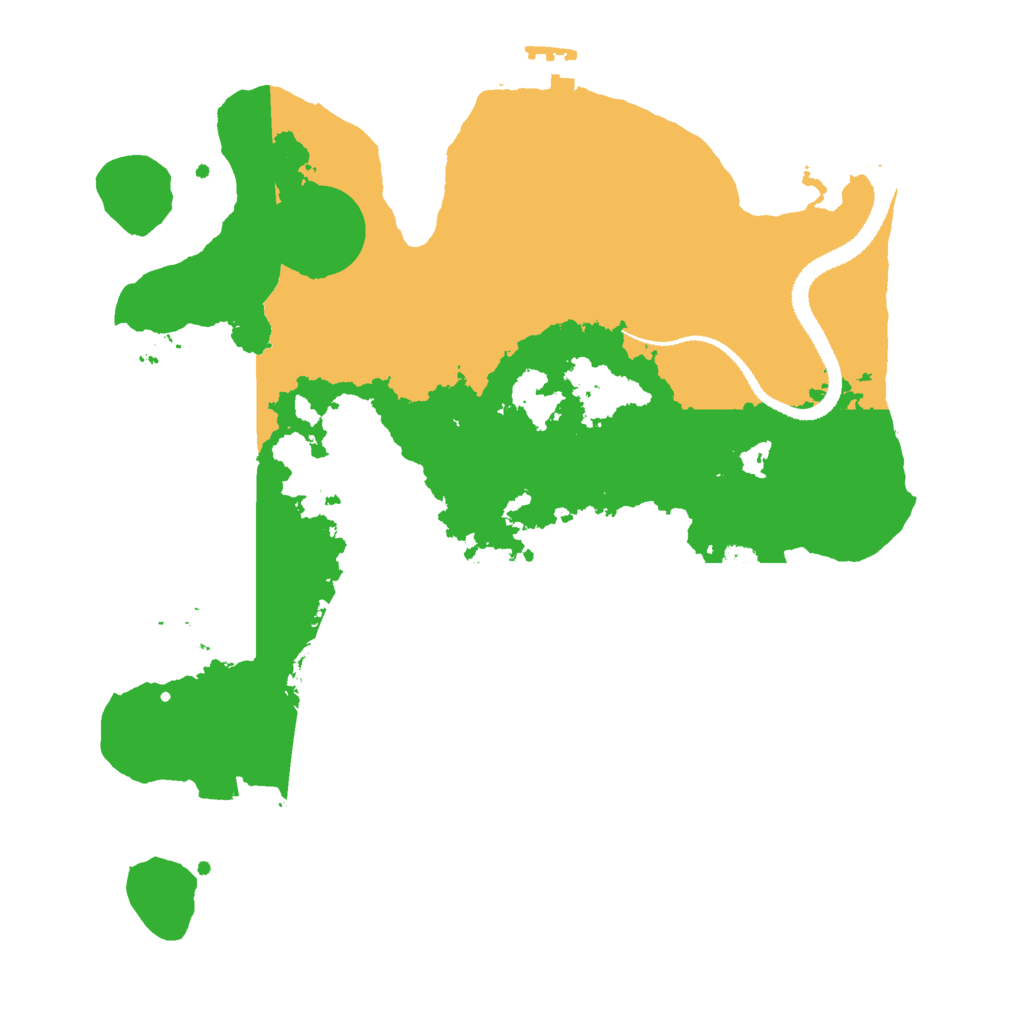 Biome Rust Map: Procedural Map, Size: 3000, Seed: 2028437655