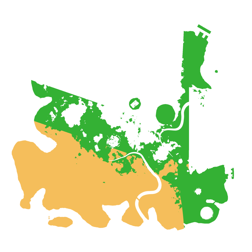 Biome Rust Map: Procedural Map, Size: 3500, Seed: 1185751621