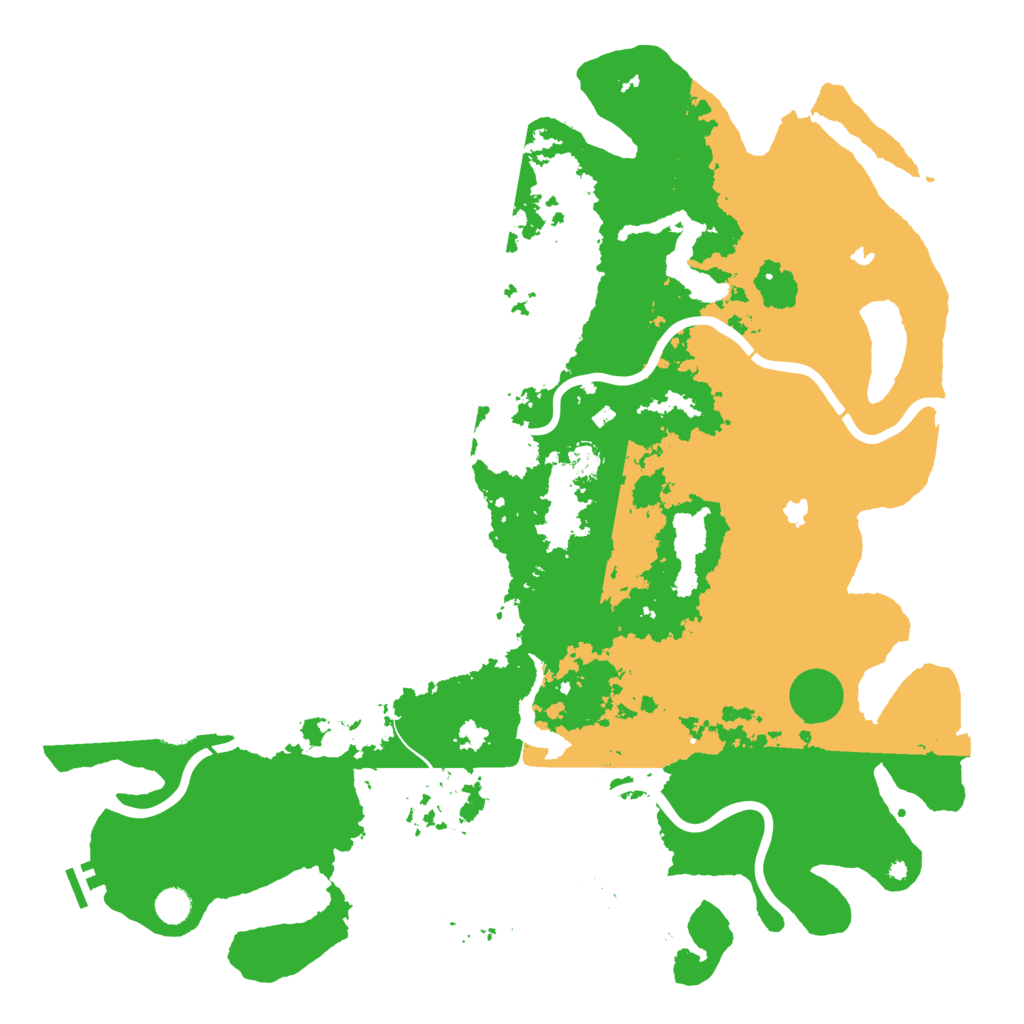 Biome Rust Map: Procedural Map, Size: 5000, Seed: 792514
