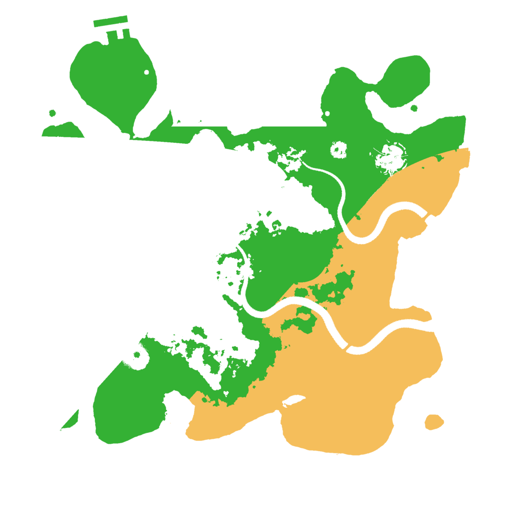 Biome Rust Map: Procedural Map, Size: 3000, Seed: 80390305