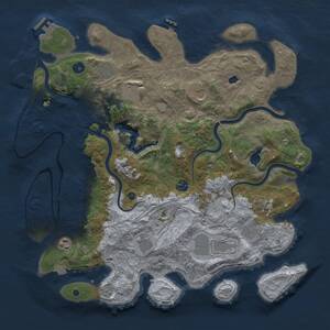 Thumbnail Rust Map: Procedural Map, Size: 4250, Seed: 1047365590, 16 Monuments