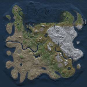 Thumbnail Rust Map: Procedural Map, Size: 4250, Seed: 1150551816, 16 Monuments