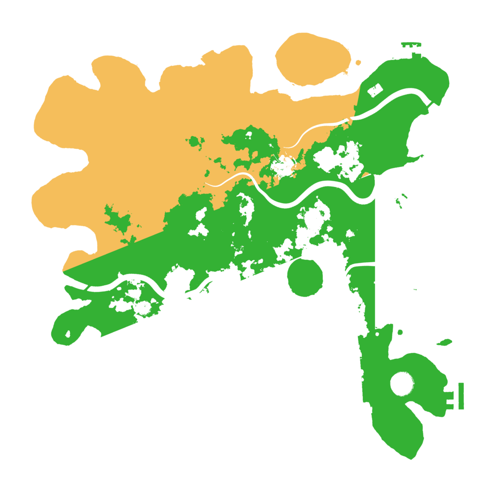 Biome Rust Map: Procedural Map, Size: 3800, Seed: 858126300