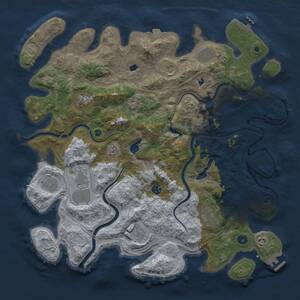 Thumbnail Rust Map: Procedural Map, Size: 4500, Seed: 371935882, 16 Monuments