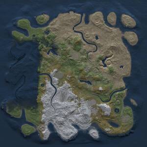 Thumbnail Rust Map: Procedural Map, Size: 4500, Seed: 796312936, 16 Monuments