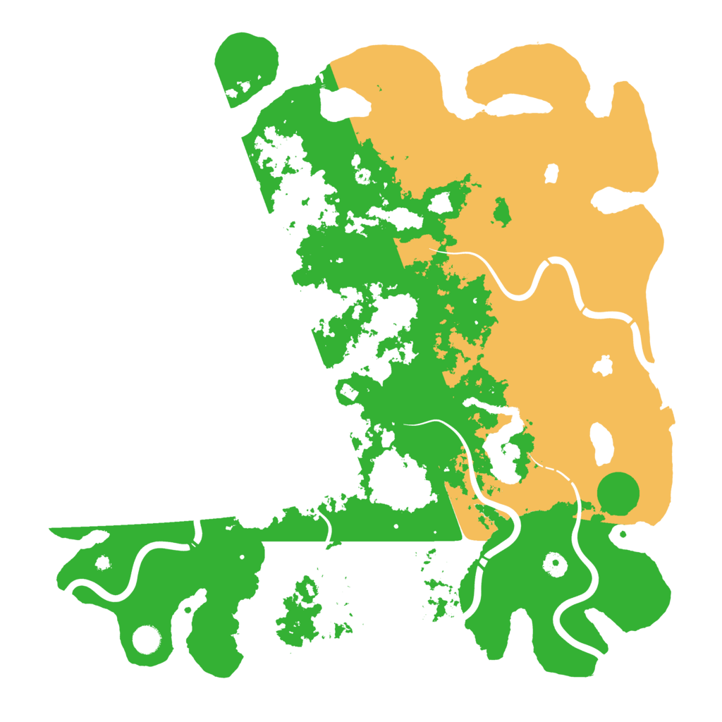 Biome Rust Map: Procedural Map, Size: 4500, Seed: 250631483