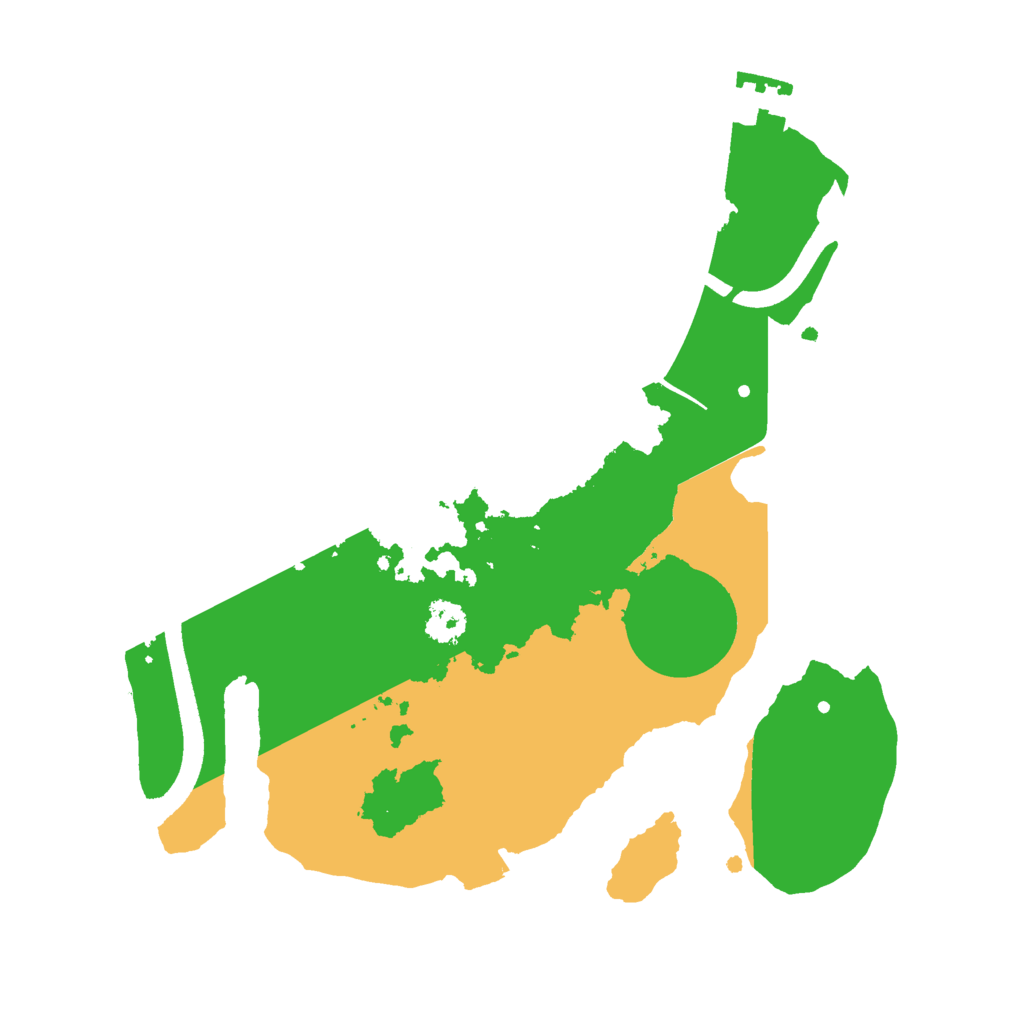 Biome Rust Map: Procedural Map, Size: 2500, Seed: 1975699765