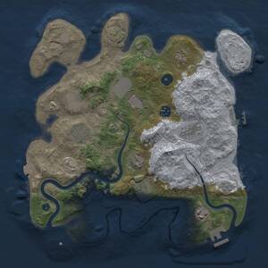 Thumbnail Rust Map: Procedural Map, Size: 3500, Seed: 1900062860, 15 Monuments