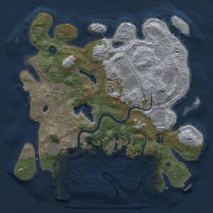 Thumbnail Rust Map: Procedural Map, Size: 4000, Seed: 652915, 15 Monuments
