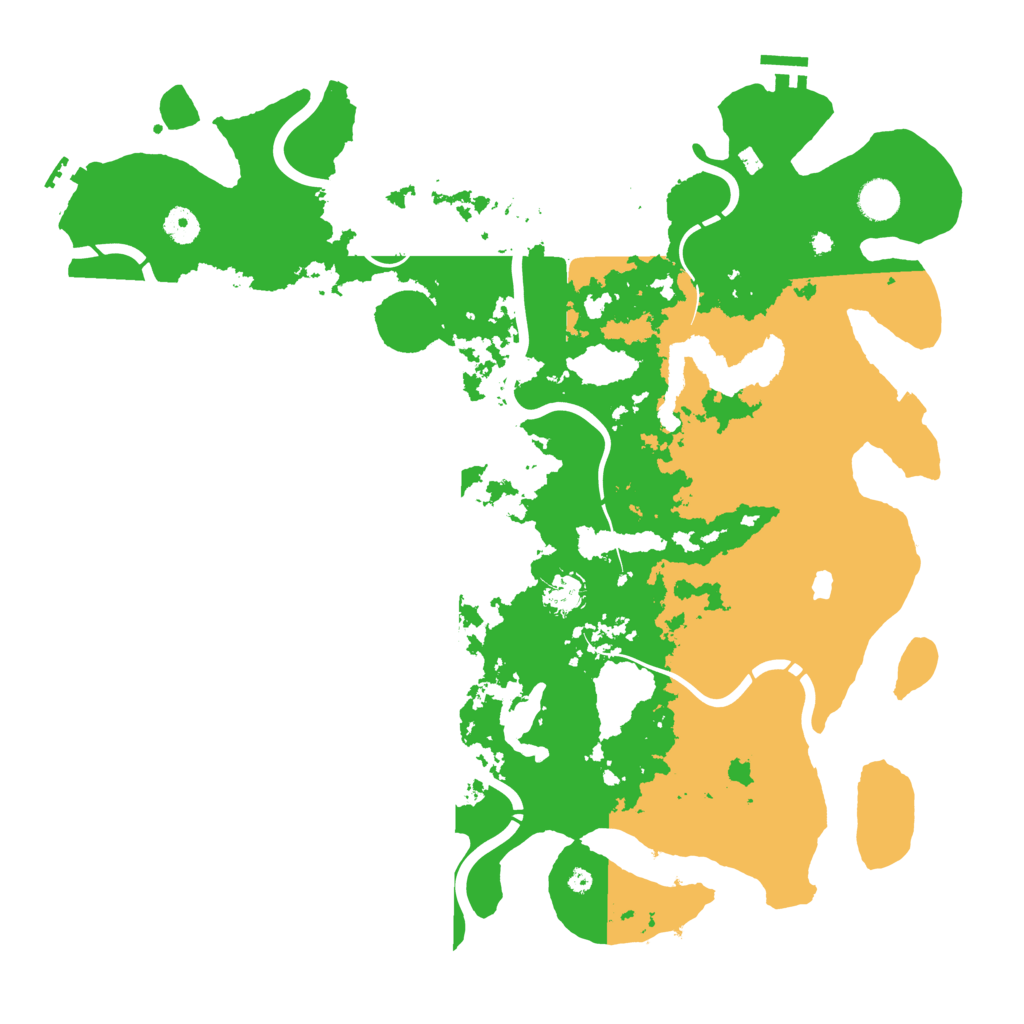 Biome Rust Map: Procedural Map, Size: 4350, Seed: 6112025