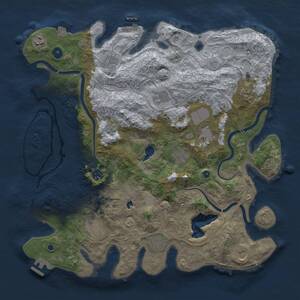 Thumbnail Rust Map: Procedural Map, Size: 4250, Seed: 1762669769, 17 Monuments