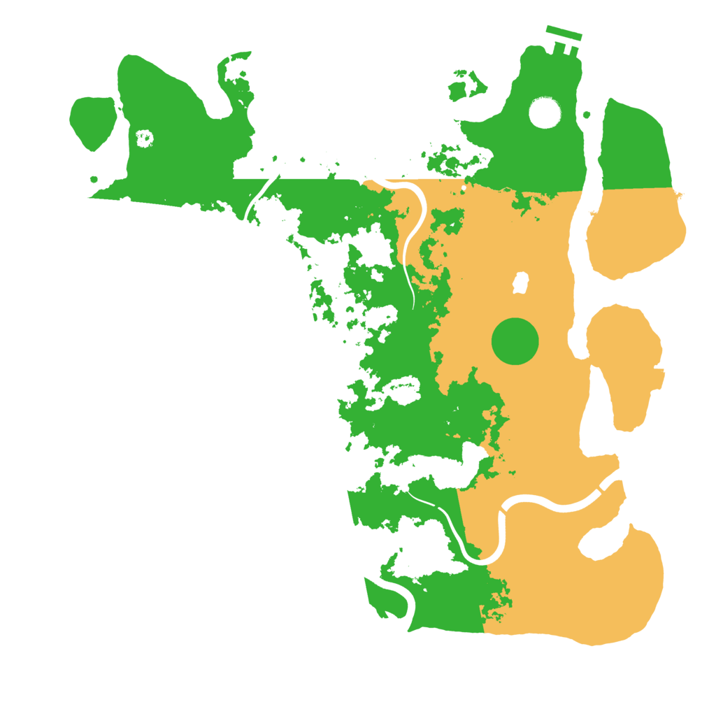 Biome Rust Map: Procedural Map, Size: 4000, Seed: 167676