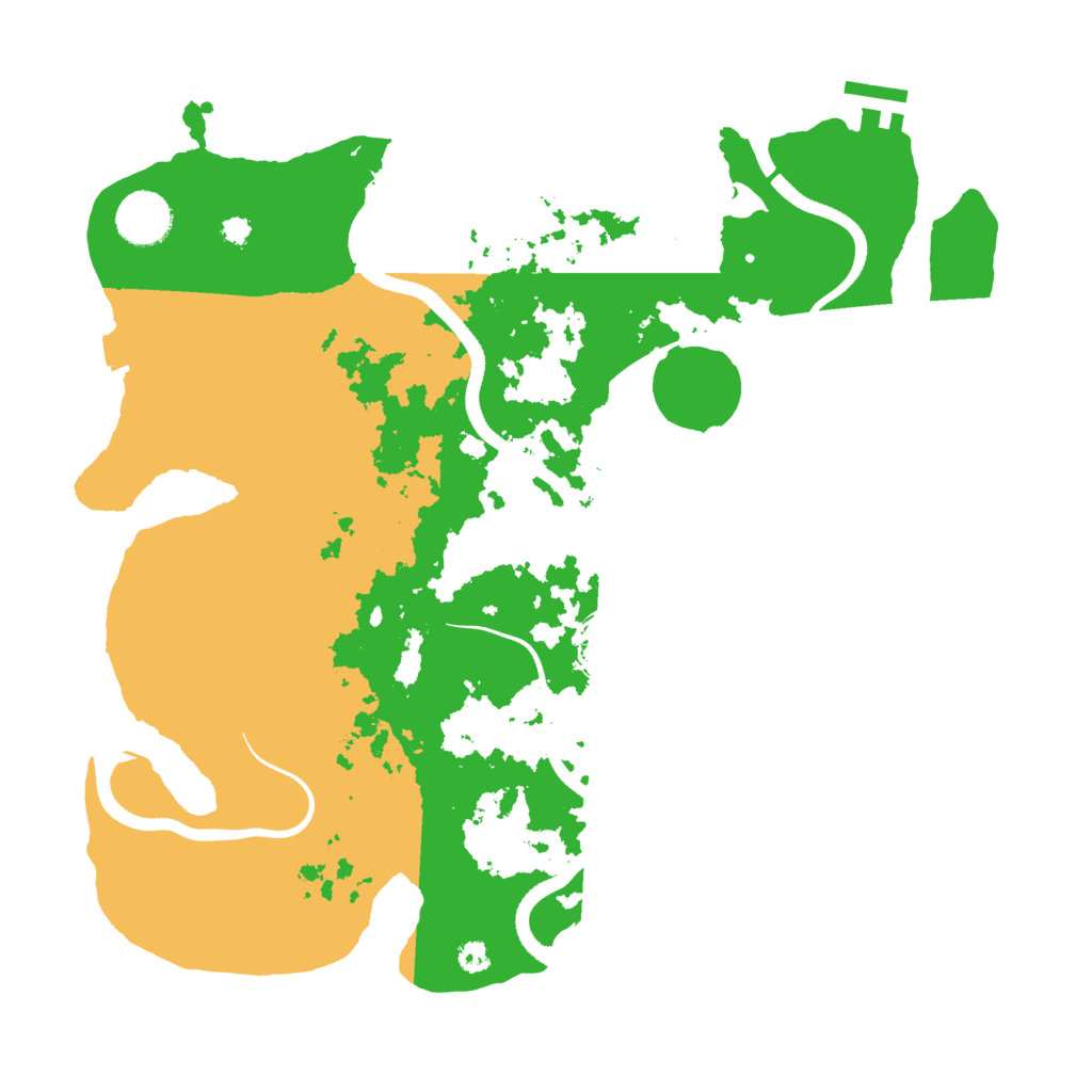 Biome Rust Map: Procedural Map, Size: 3500, Seed: 243586295