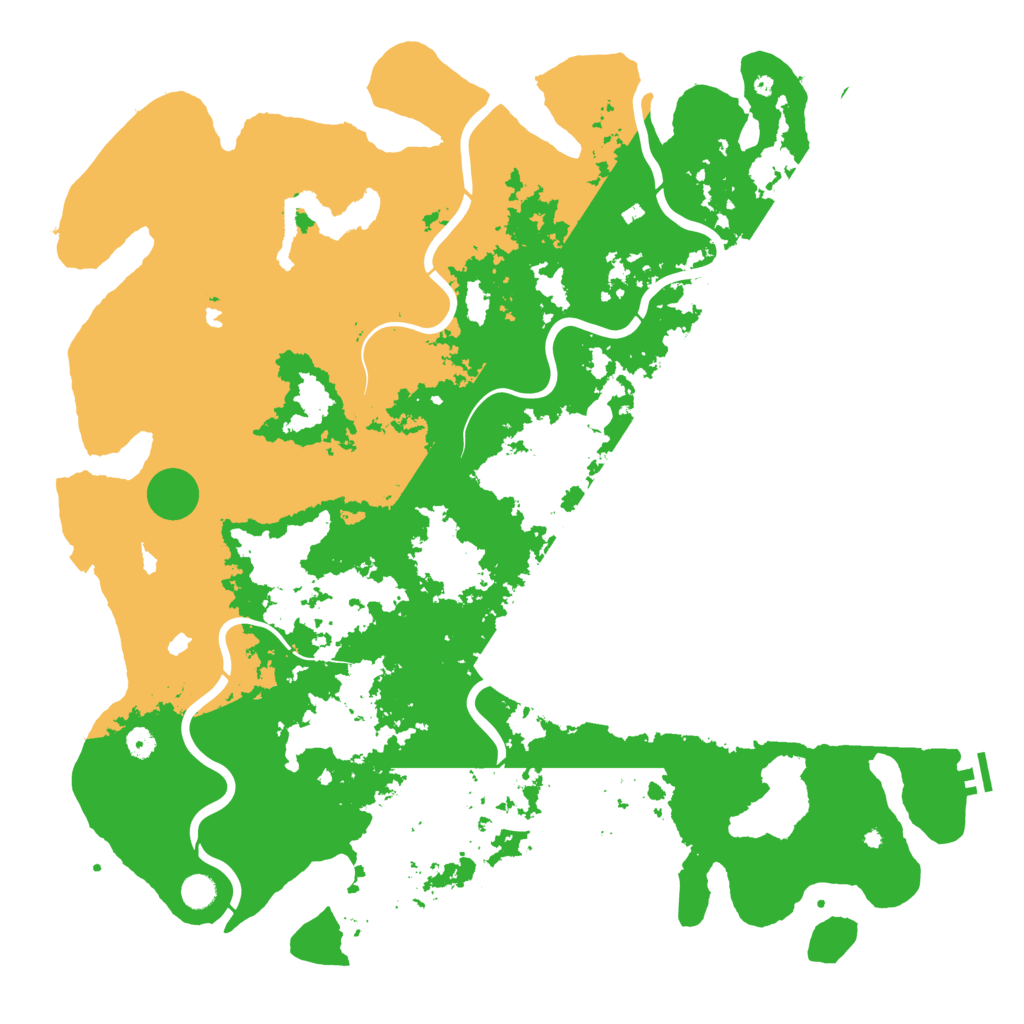 Biome Rust Map: Procedural Map, Size: 5200, Seed: 960497442