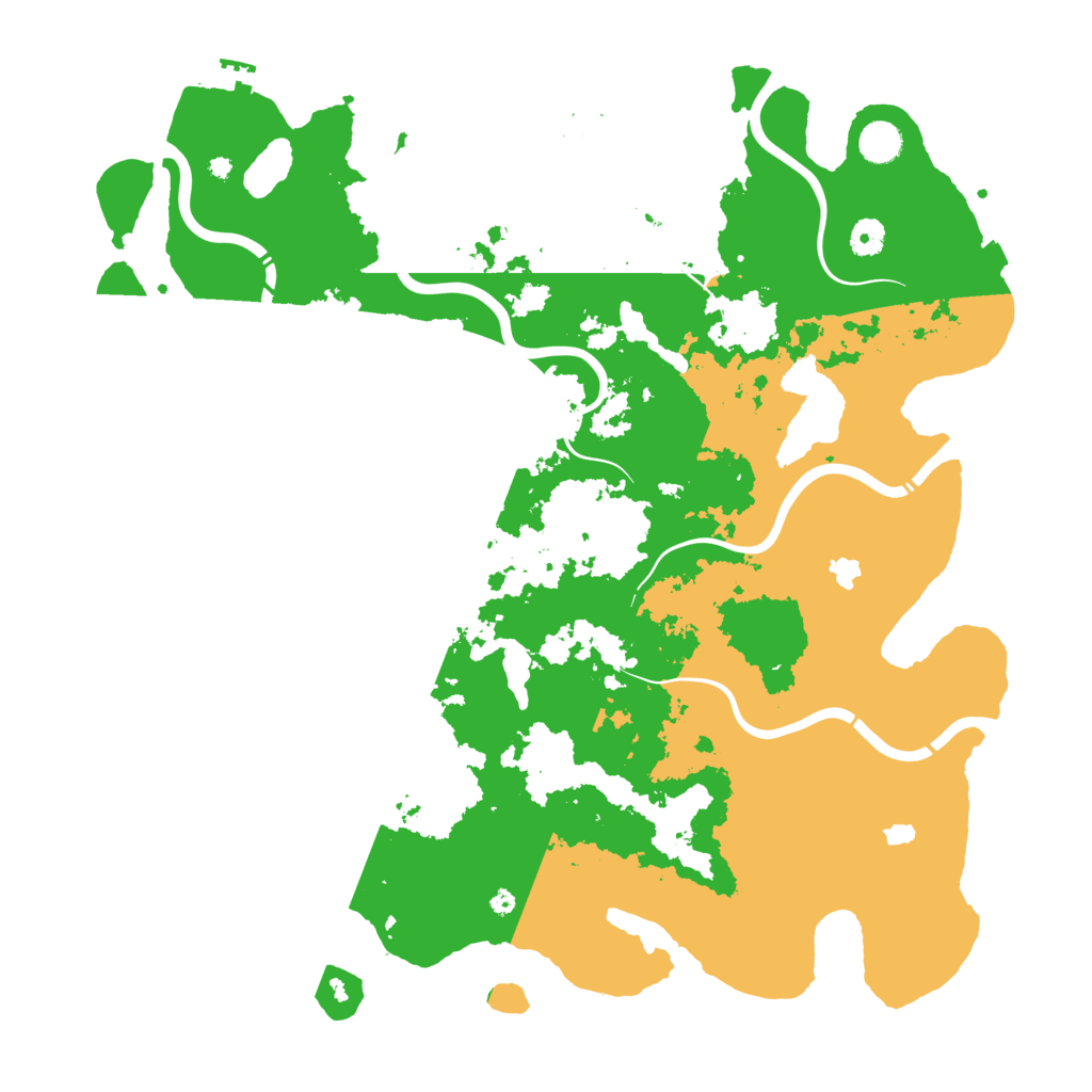 Biome Rust Map: Procedural Map, Size: 4500, Seed: 13131313