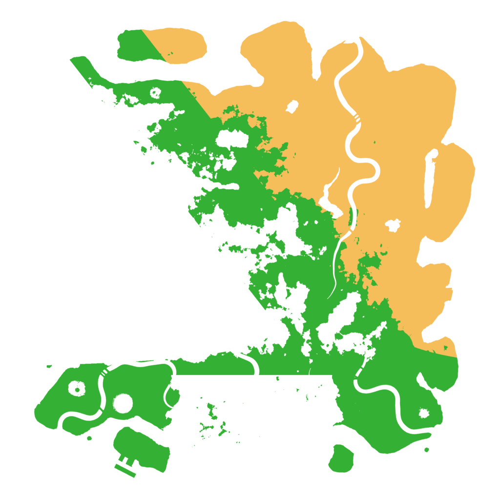 Biome Rust Map: Procedural Map, Size: 4500, Seed: 1164825580