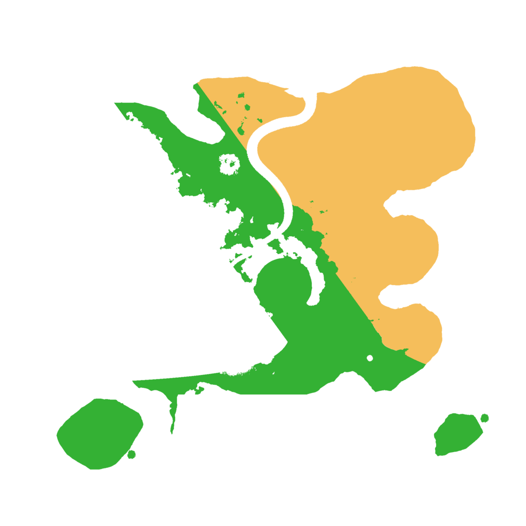 Biome Rust Map: Procedural Map, Size: 2500, Seed: 1852340433