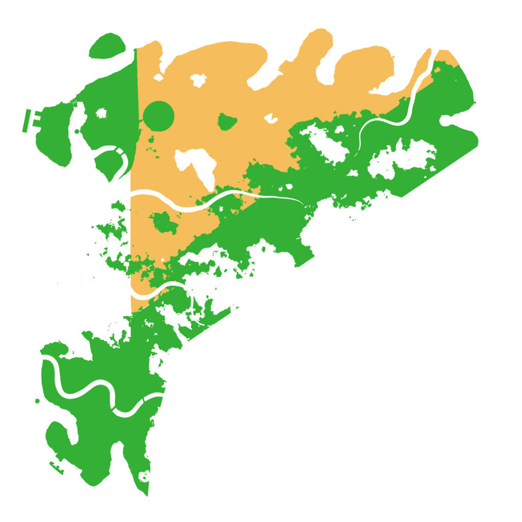 Biome Rust Map: Procedural Map, Size: 4500, Seed: 54754175